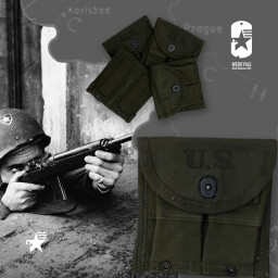 Originální sumka na zásobníky US M1 CARBINE AVERY 1945